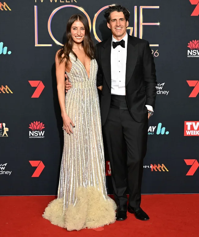 Andy Lee and Rebecca Harding Logies red carpet 2026