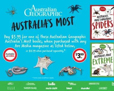 Australian Geographic “Australia’s Most” Books Have Arrived At Coles