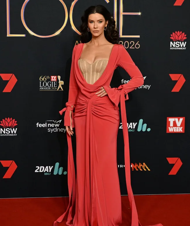 Brittany Hockley Logies red carpet 2026