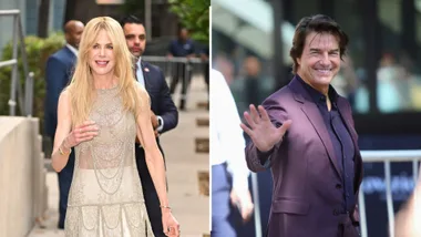 An image of Nicole Kidman and one of Tom Cruise. Both are smiling