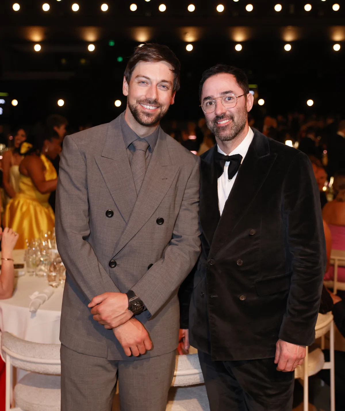 Lincoln Younes pictured with MasterChef Australia judge Andy Allen at the 2026 Logie Awards.