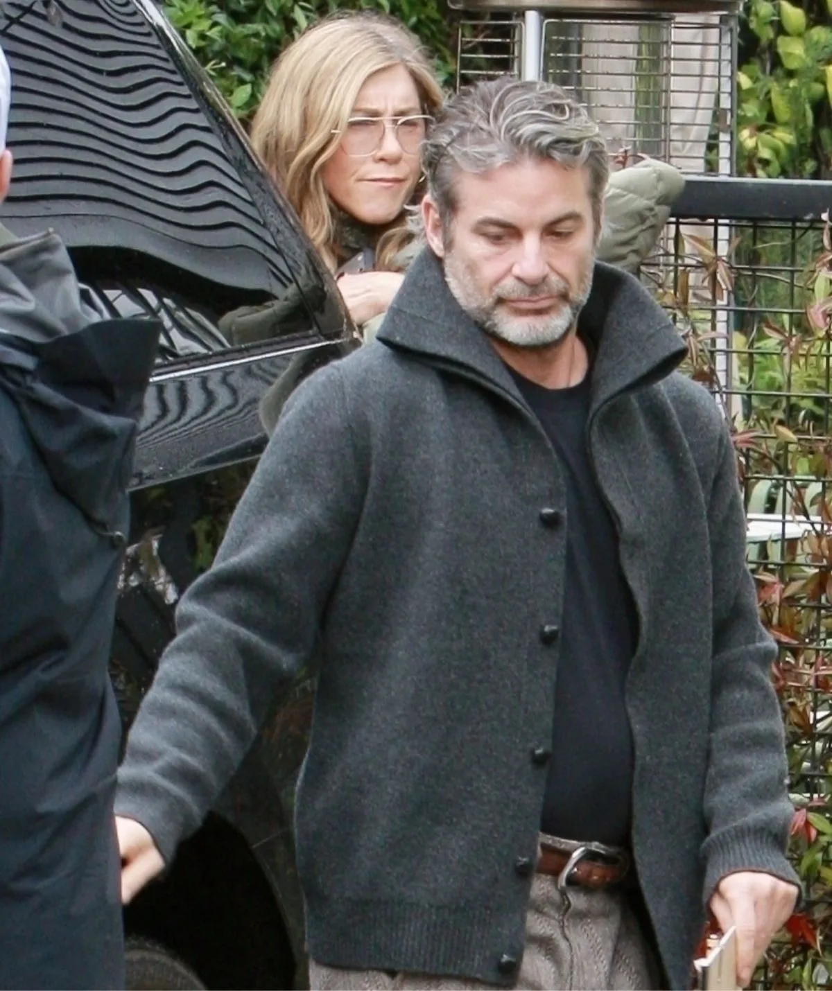 Jennifer Aniston with boyfriend Jim Curtis.