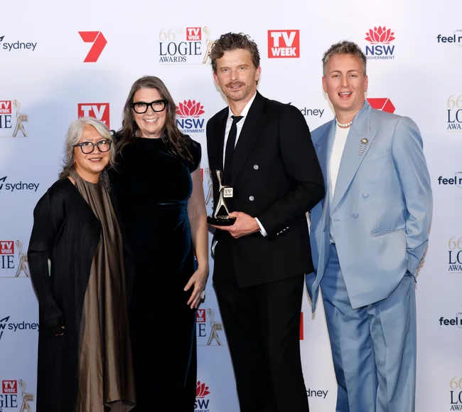 RFDS' Rodney Afif, Ash Ricardo, Rob Collins, Emma Hamilton, Sofia Nolan and Jack Scott.
