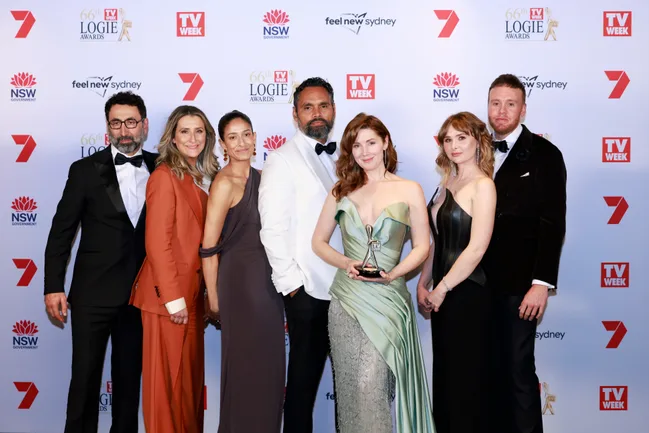 RFDS' Rodney Afif, Ash Ricardo, Rob Collins, Emma Hamilton, Sofia Nolan and Jack Scott.