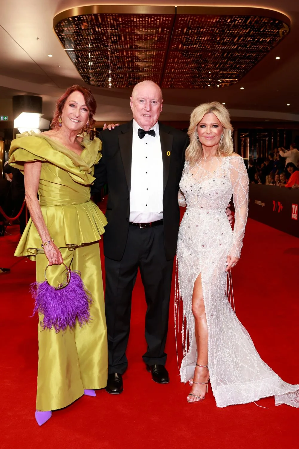 Lynne McGranger, Ray Meagher and Emily Symons at the 2023 Logies.