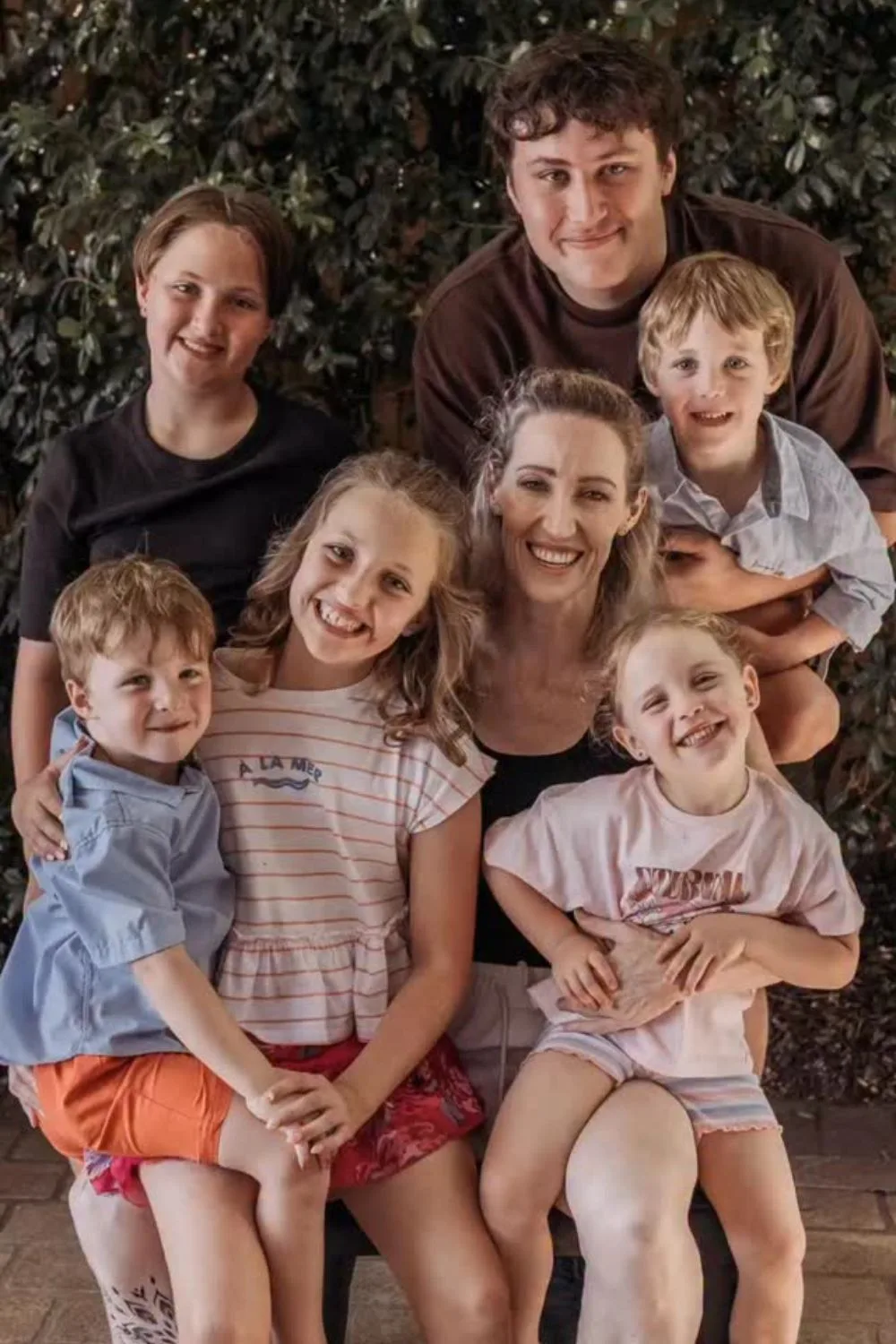 Jana Pittman and her six kids