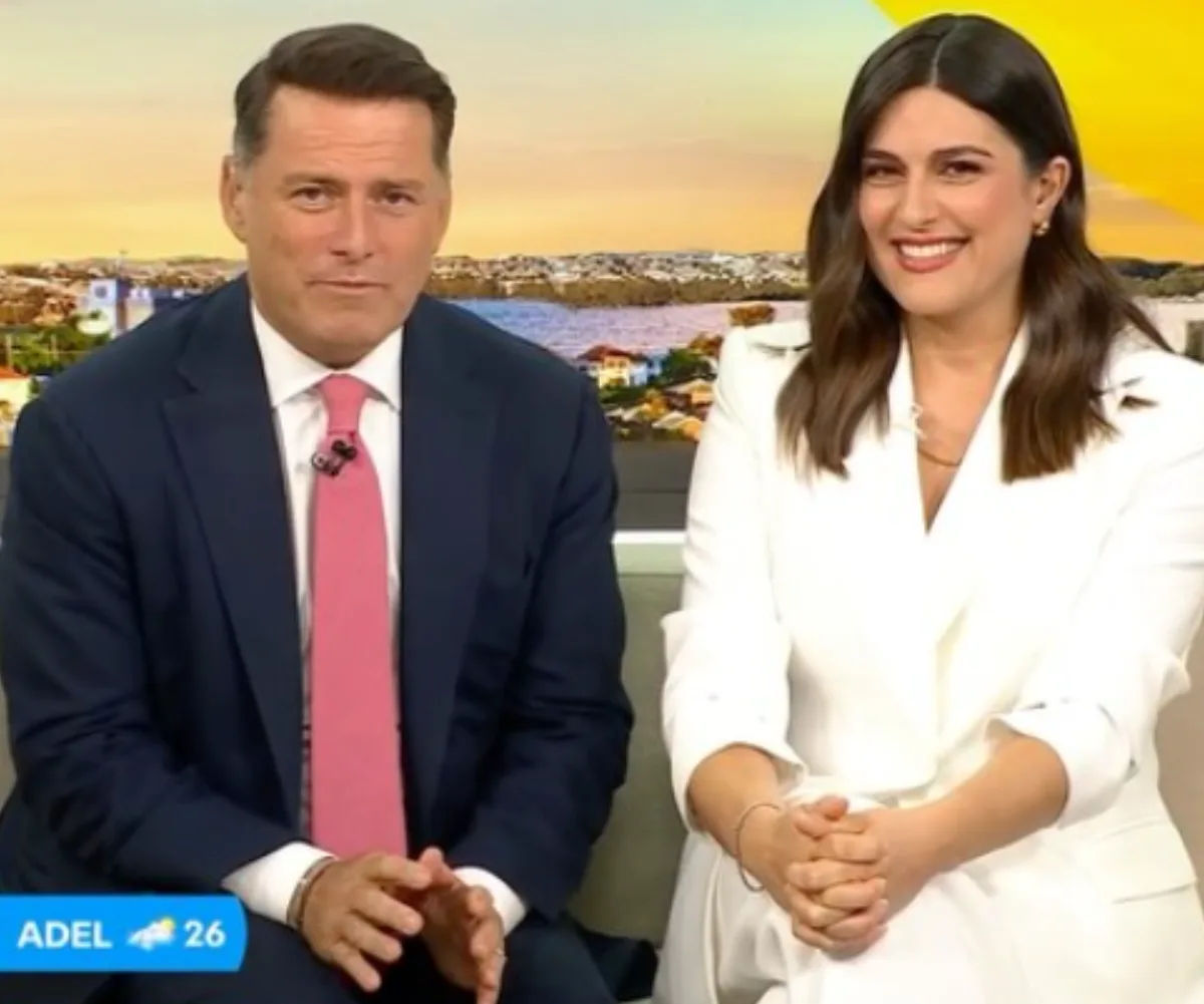 Karl Stefanovic and Sarah Abo on the Today show in early 2026 