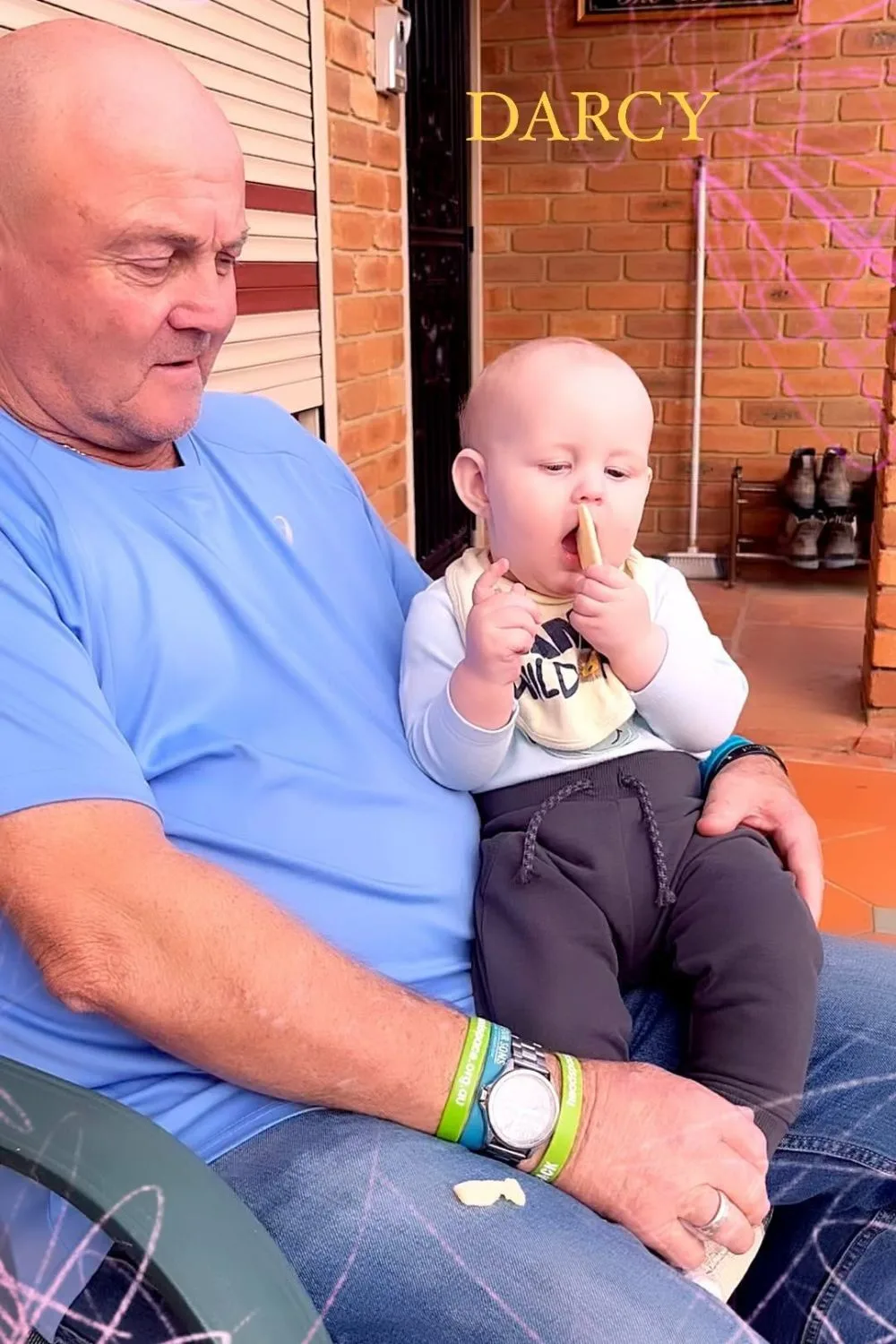Gogglebox's Keith with grandchild Darcy