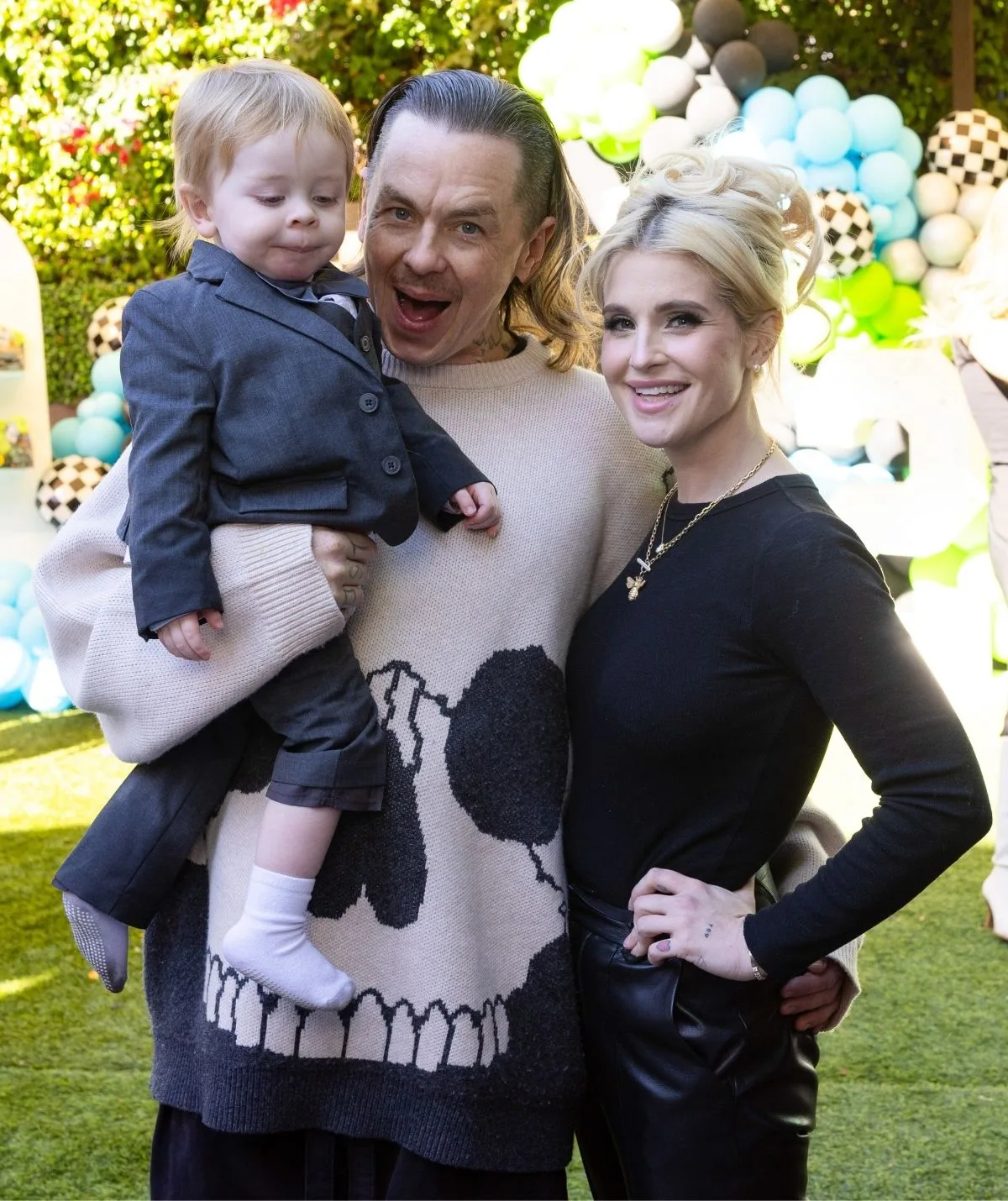 Kelly Osbourne with her ex-fiance and son