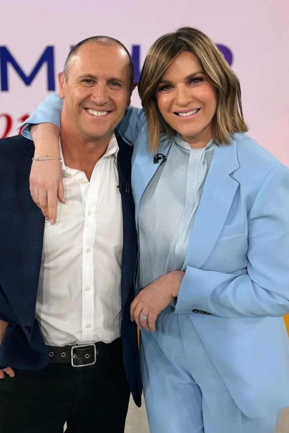 Larry Emdur and Kylie Gillies