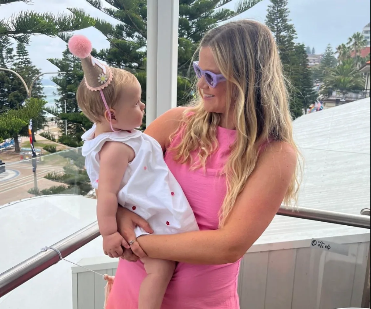 Leah Stewart and her daughter