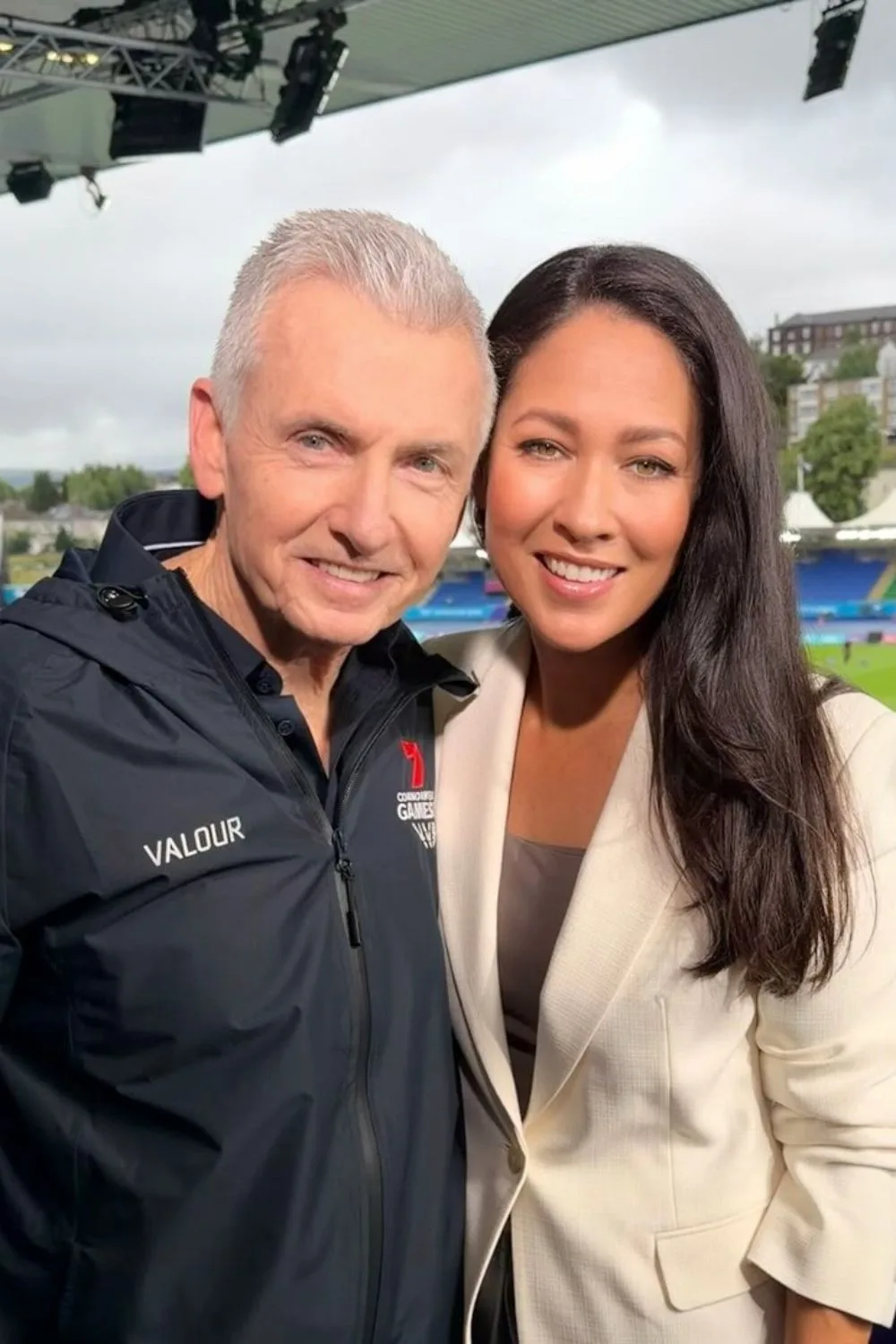 Mel McLaughlin and Bruce McAvaney