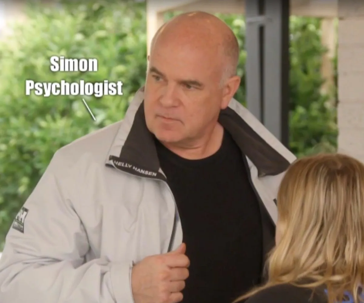 The Block psychologist Simon