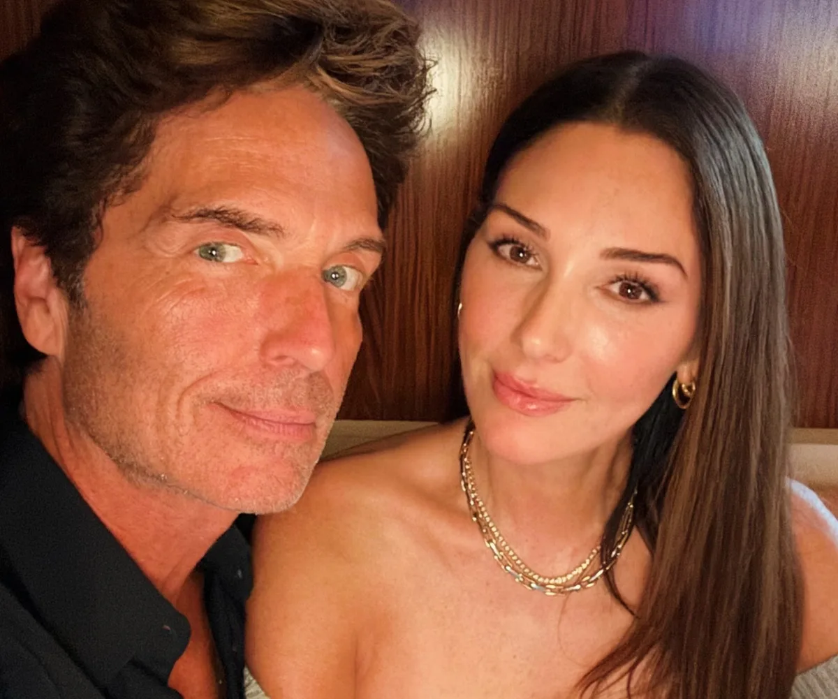 The Voice's Richard Marx and wife Daisy smile for a selfie