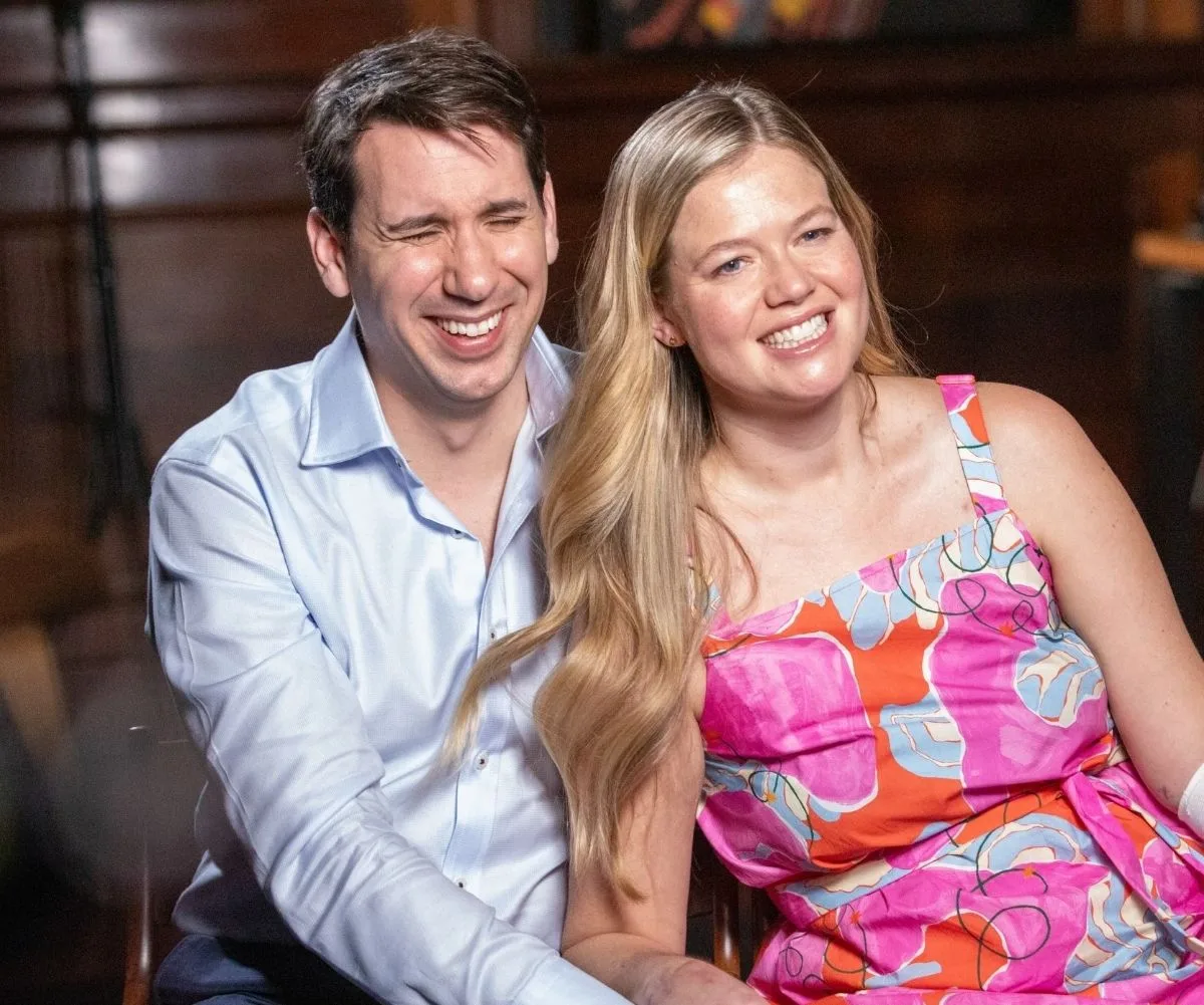 Fernando and Leah Stewart share a laugh on 60 Minutes 