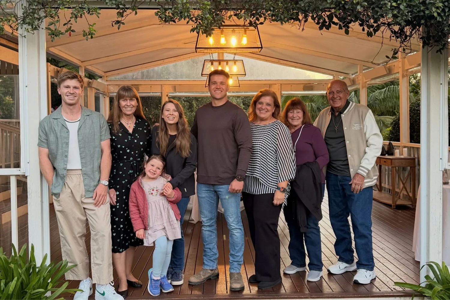 Bindi Irwin with Chandler, his mum and grandparents