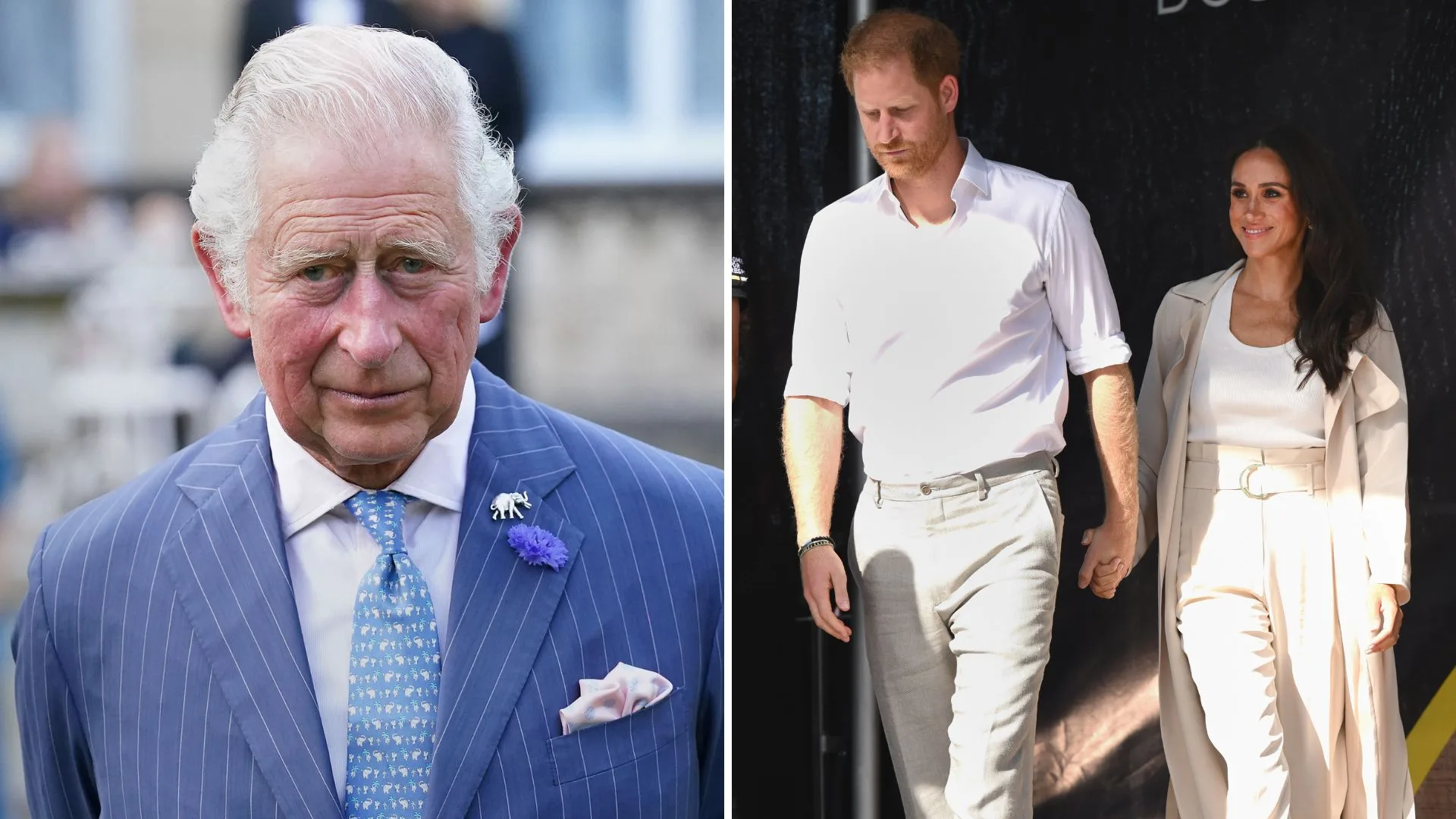 King Charles, Prince Harry and Meghan