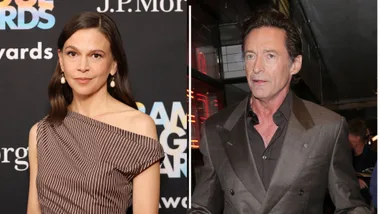 Sutton Foster and Hugh Jackman side by side