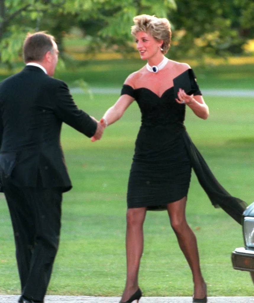 Diana, Princess of Wales at a dinner at Serpentine Gallery in Kensington Gardens in 1994.