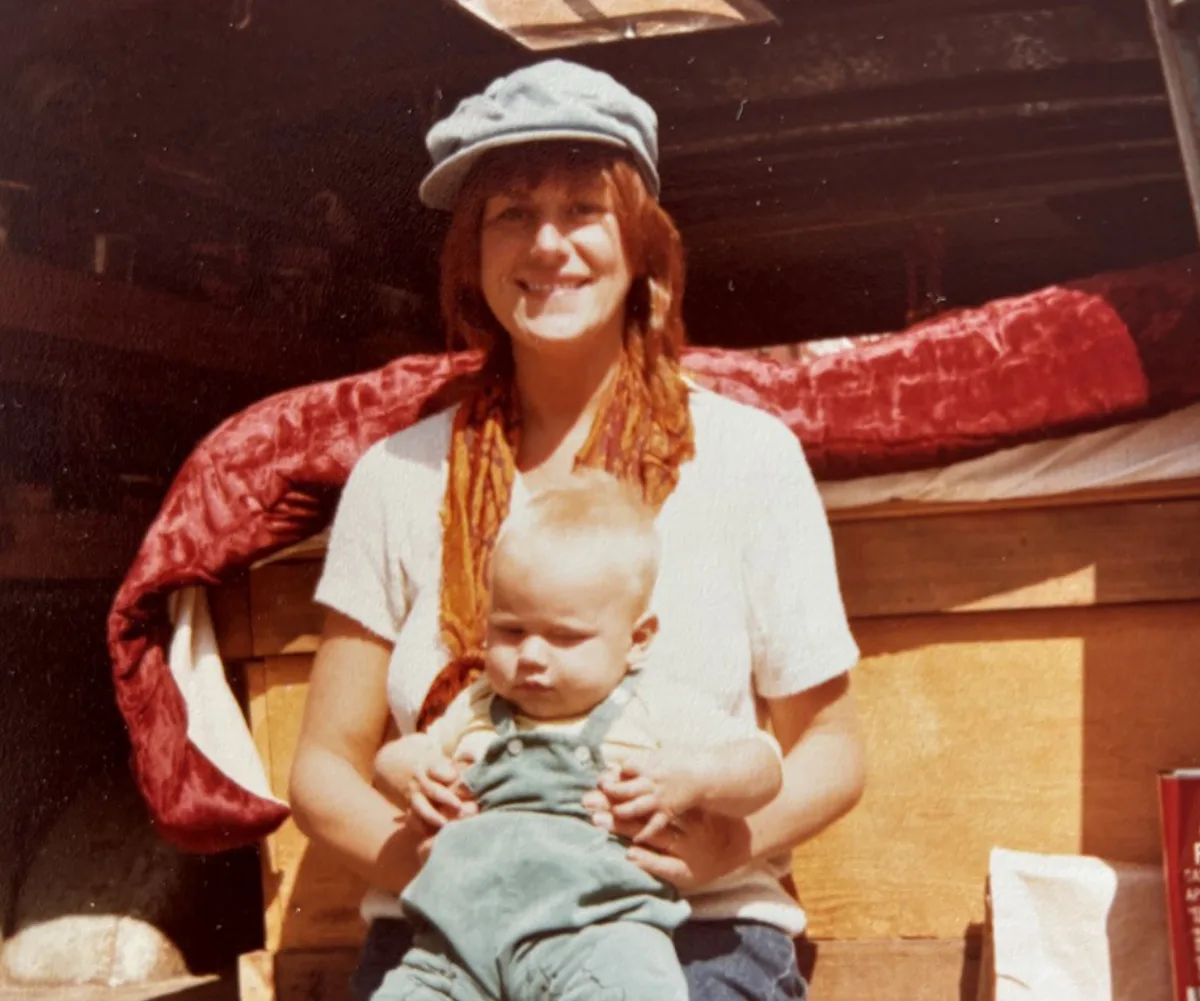 Zayd as a baby with his mum