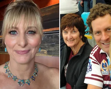 Johanna Griggs with her husband and mum
