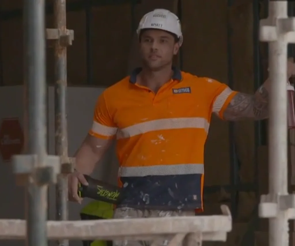 Wyatt confronts Adam on site of The Block.