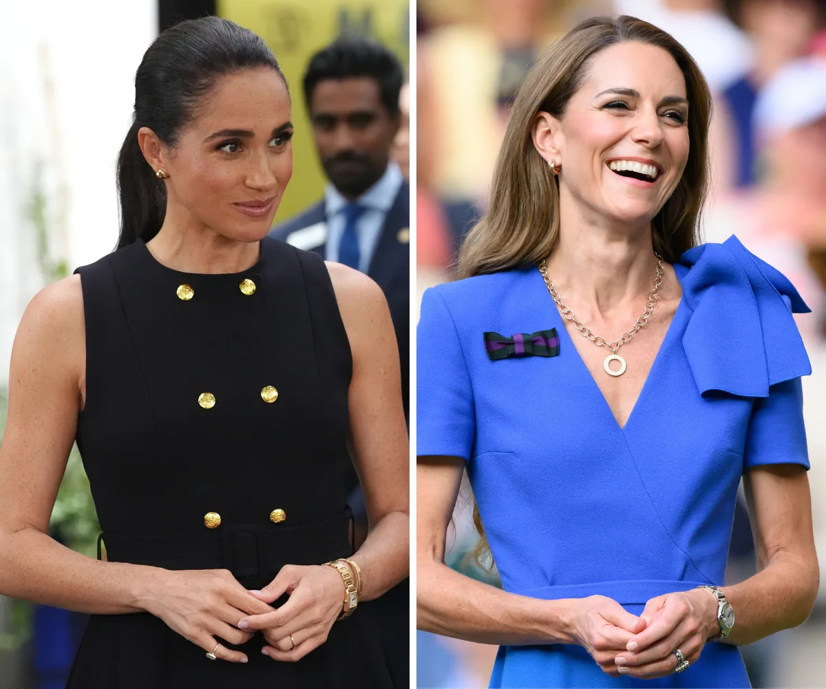 Meghan Markle and Princess Kate in a side by side shot