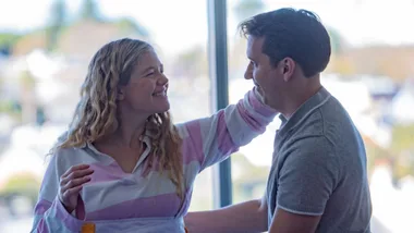 SHARK ATTACK SURVIVOR LEAH STEWART AND HER PARTNER FERNANDO ALVES