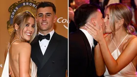 Nick Daicos and girlfriend Arlette Amor at 2026 Brownlows