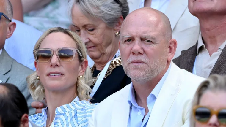 Mike and Zara Tindall looking sad