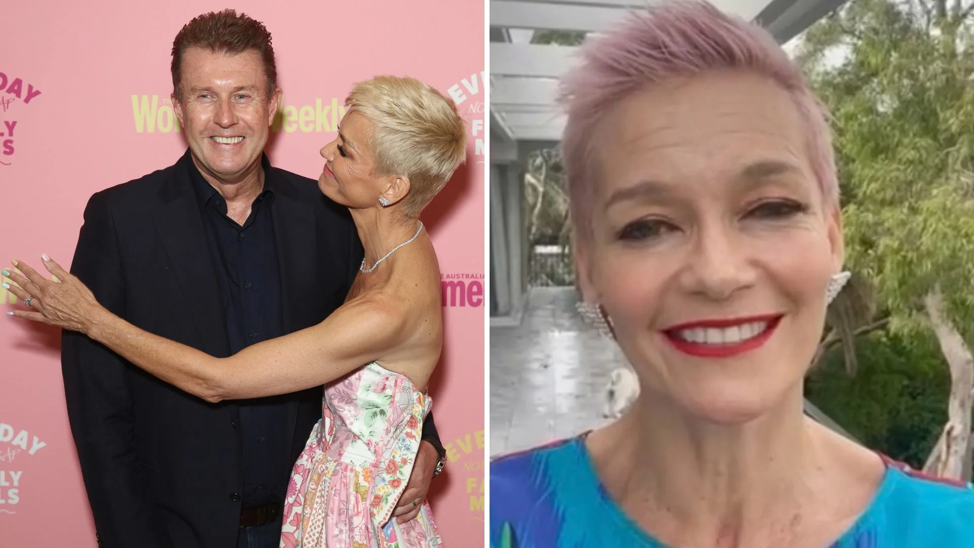 Peter Overton and wife Jessica Rowe