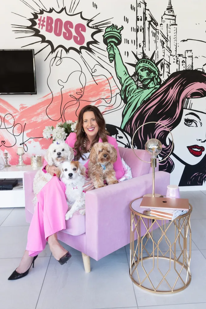 Tanya WIlliams with her dog friends