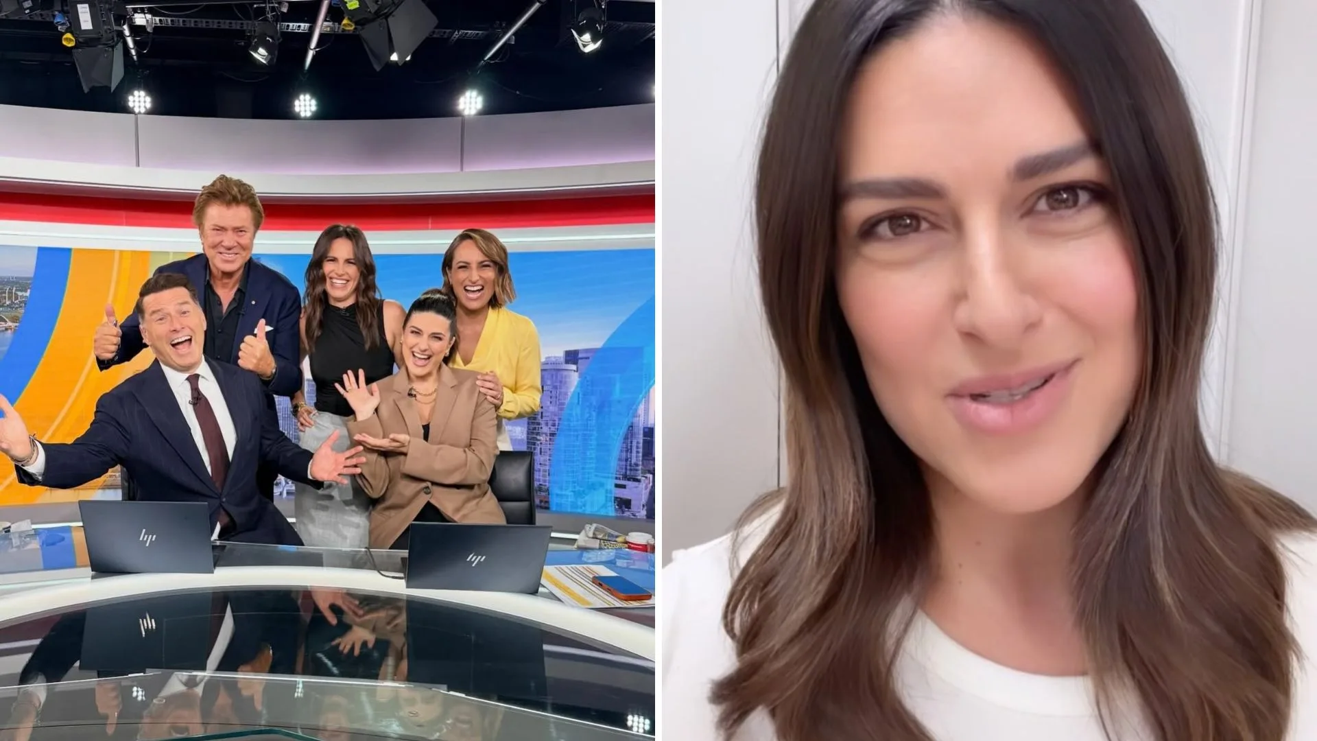 Sarah Abo and her Today Show colleagues