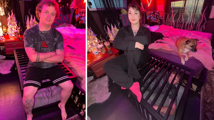 I’m a 187cm dominatrix and my man sleeps in a CAGE!