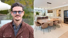 Marty Fox on the left and Adam and Jolene's kitchen from The Block on the right.