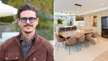 Marty Fox on the left and Adam and Jolene's kitchen from The Block on the right.