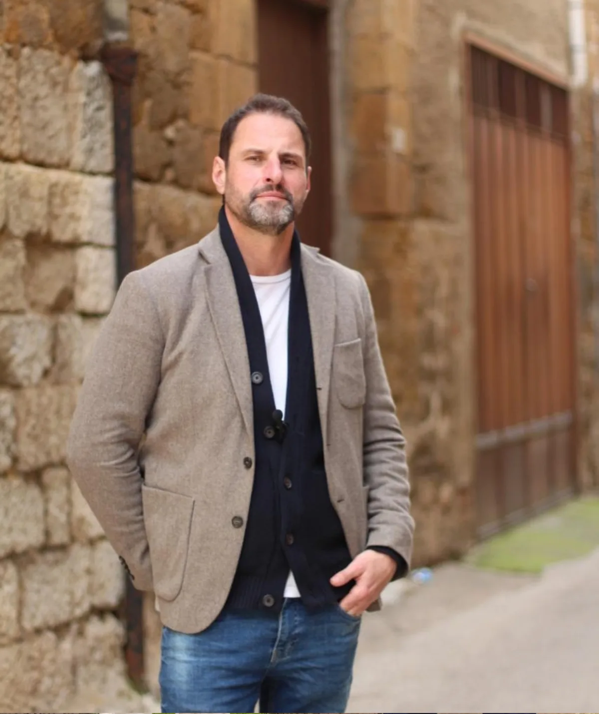 Scott Thompson in a Sicilian street.