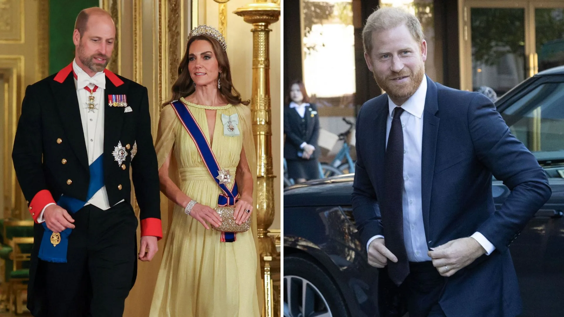 Prince William, Kate, Princess of Wales and Prince Harry