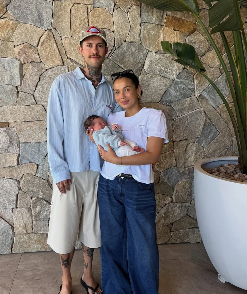 Kale and Tyra, Love Island winners of 2023 pictured with their baby.