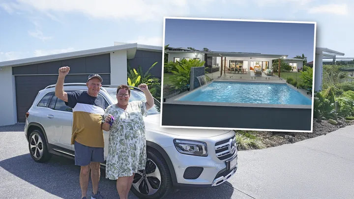 Aussie couple who rented their entire marriage win $2.2 million prize with $10 ticket