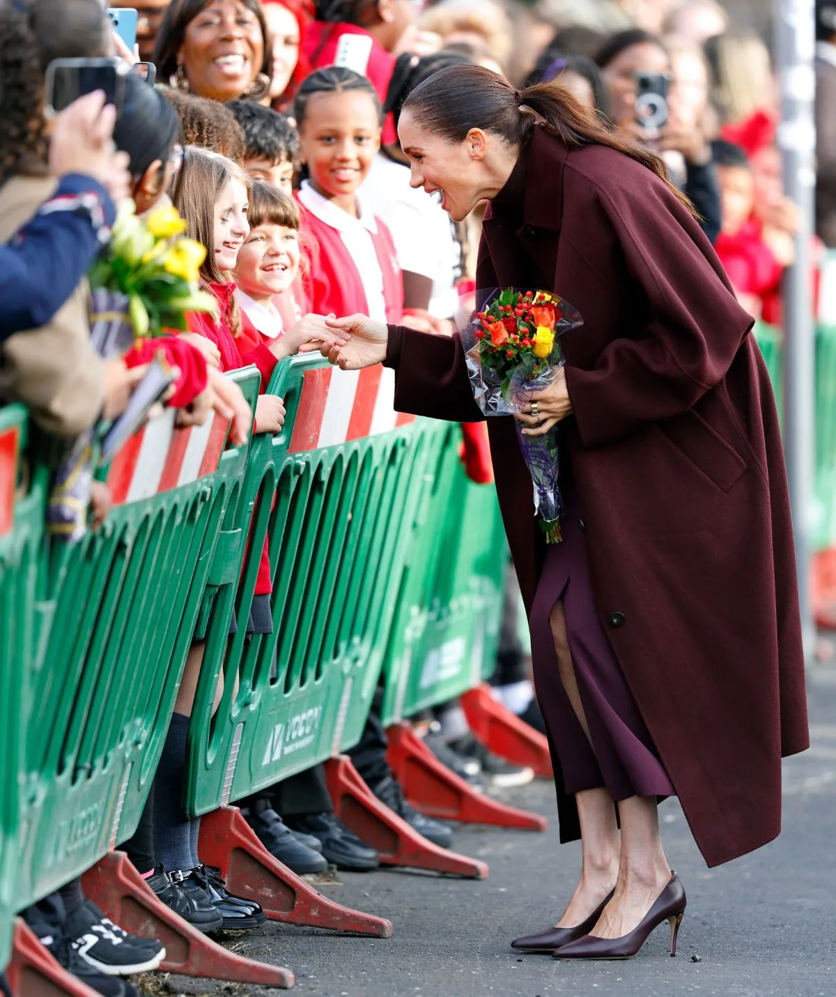 Meghan Markle greets fans in the UK