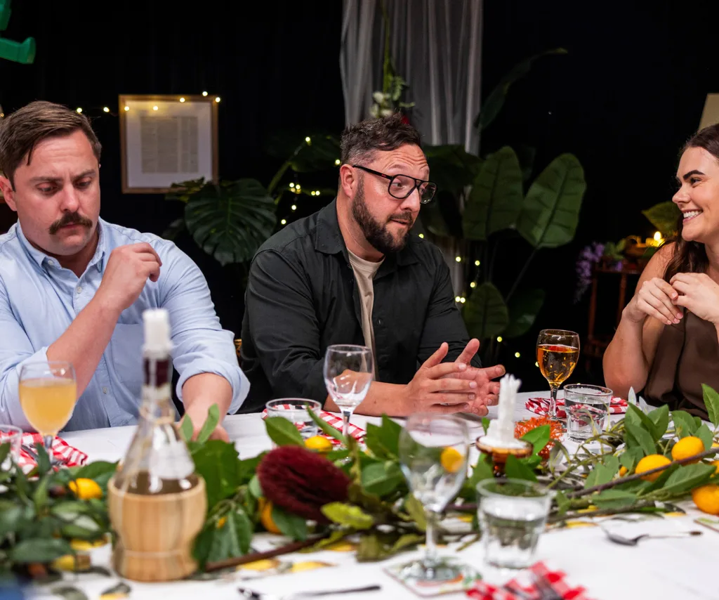 Angus, Simon and Zoe on MKR.