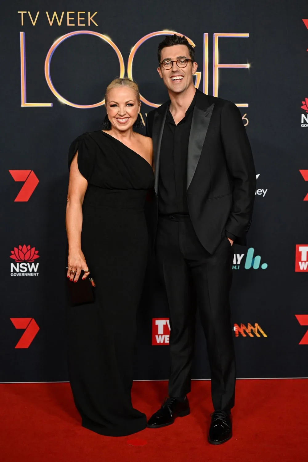 Monique Wright and David Woiwod at the 2026 Logies