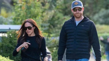 Prince Harry and Meghan Markle in the Cotswolds