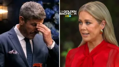Golden Bachelor Bear and Sam Armytage