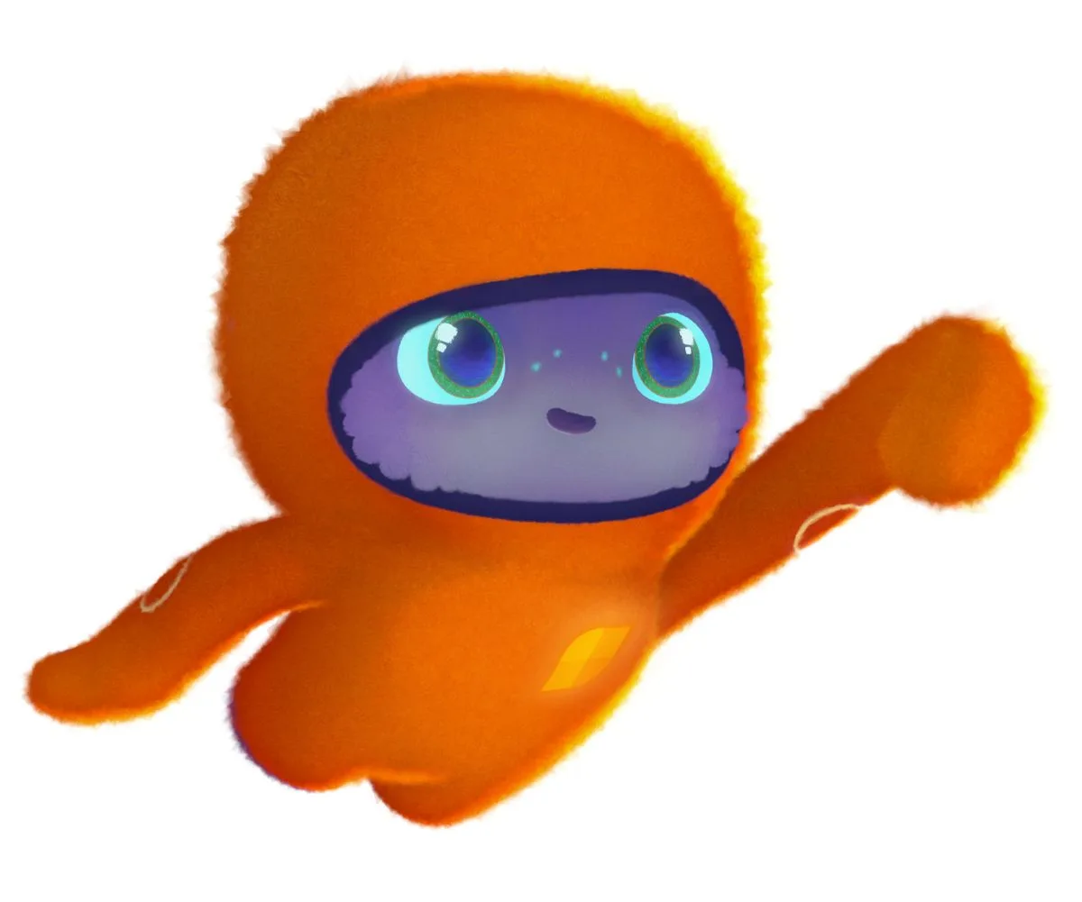 Hospitals United for Sick Kids mascot Blip