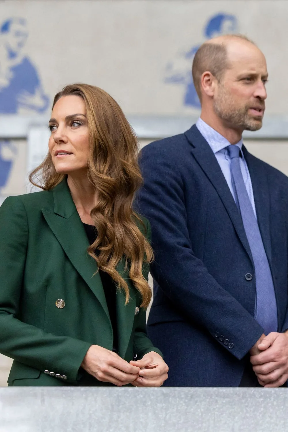Prince William and his wife Kate, Princess of Wales