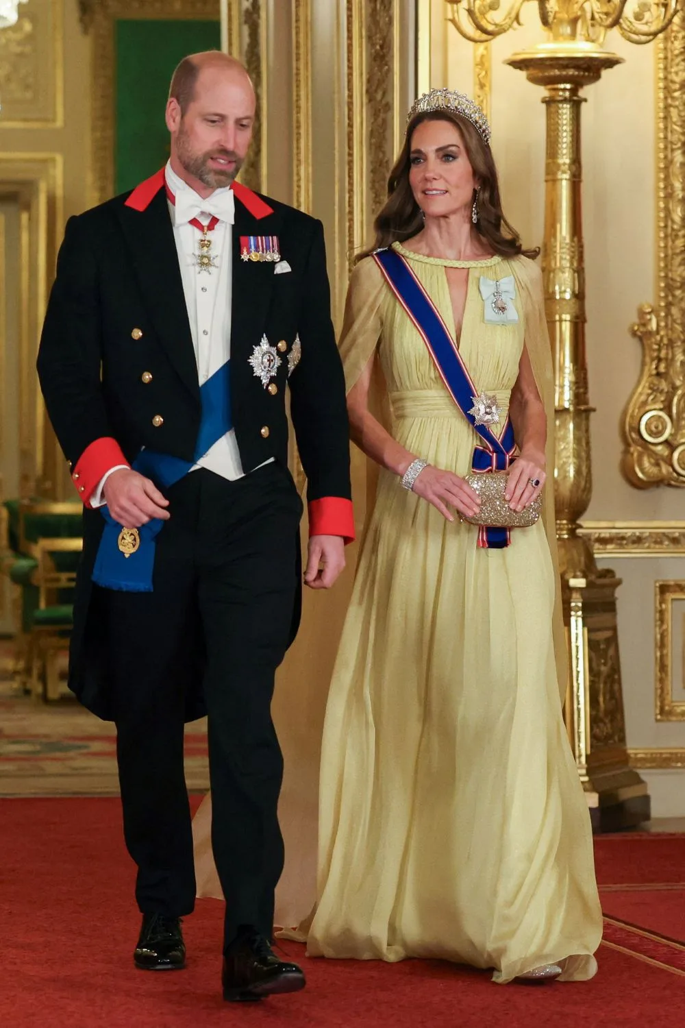 Prince William and Kate, Princess of Wales at the State Banquet