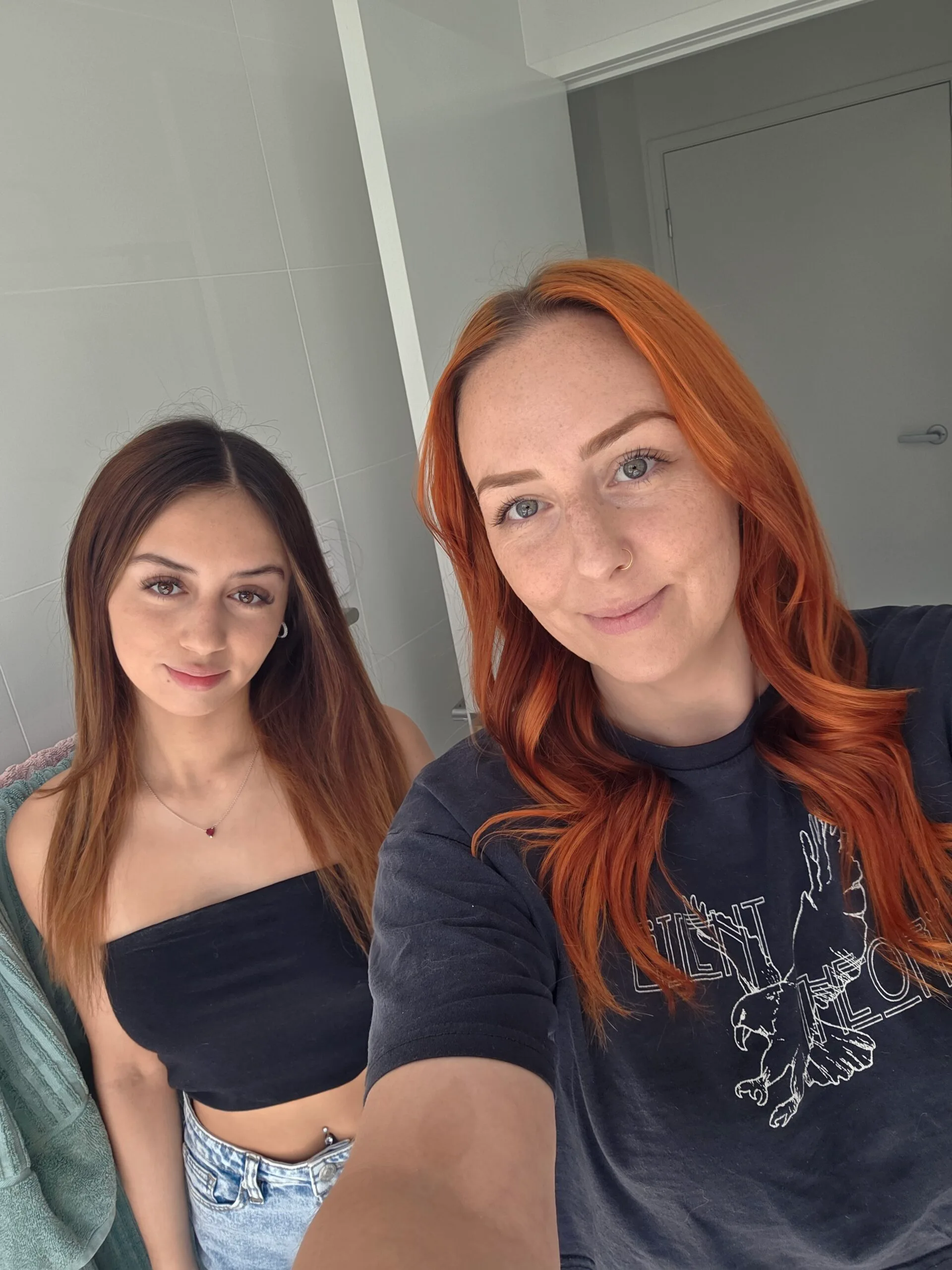 Beki Giunta and her daughter Mia, who was groomed by a 'paypig'