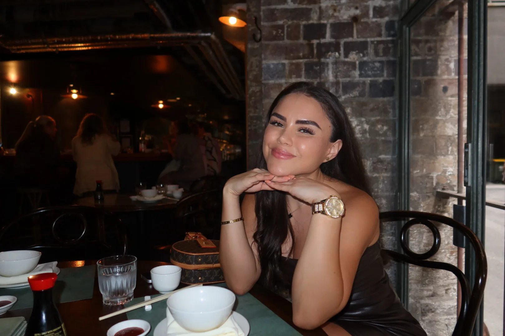Katiha Cortez on a date. 